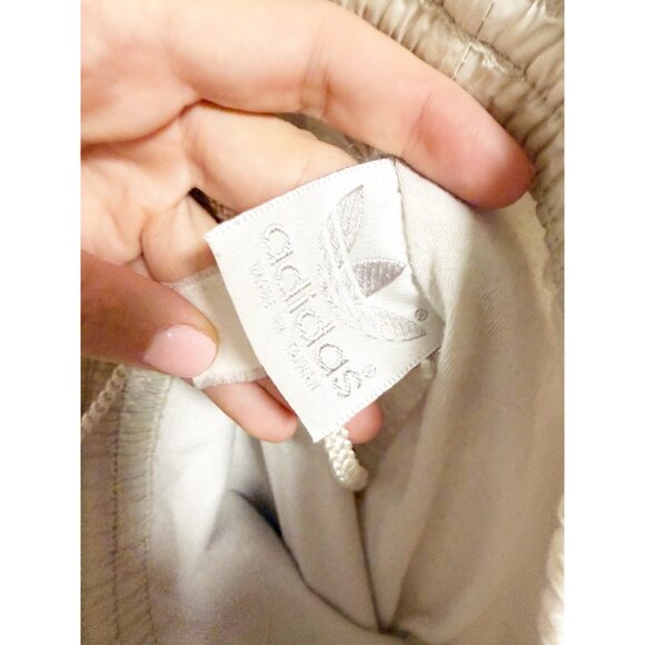 Adidas Vintage Windbreaker Tracksuit 2 Piece Set Jacket Pants Gray Teal Size XL - Picture 2 of 6